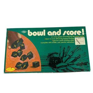 Vintage 1962 E.S. Lowe "Bowl And Score" Bowling Game Complete Set